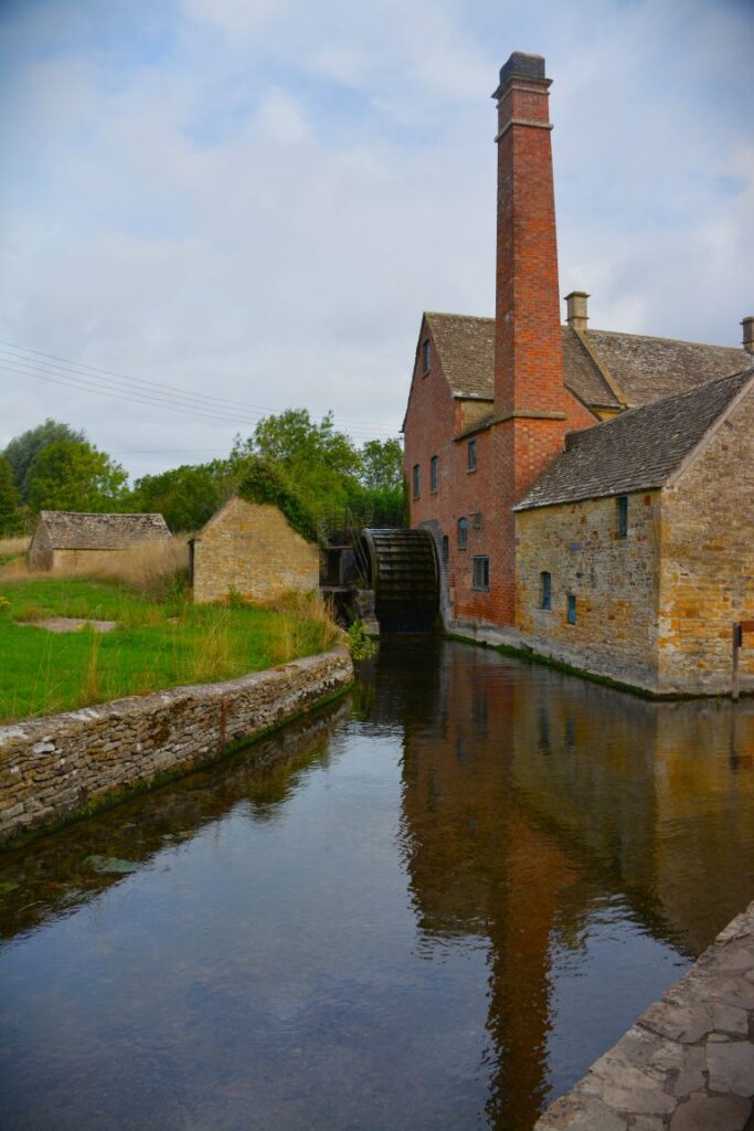 Working Old Mill in Lower Slaughter, Cotswolds England