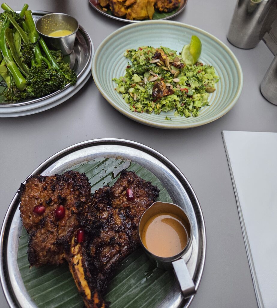Grilled Lamb Chops, Dishoom Canaby, Canaby England