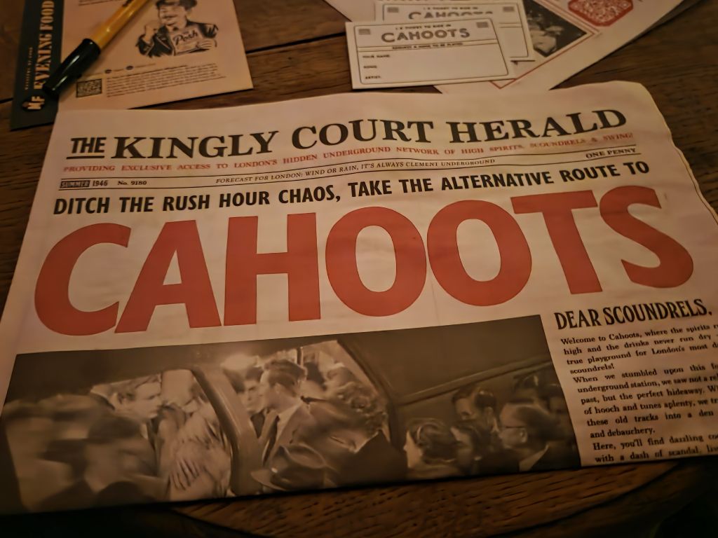 Cahoots humorous newspaper Soho, London England