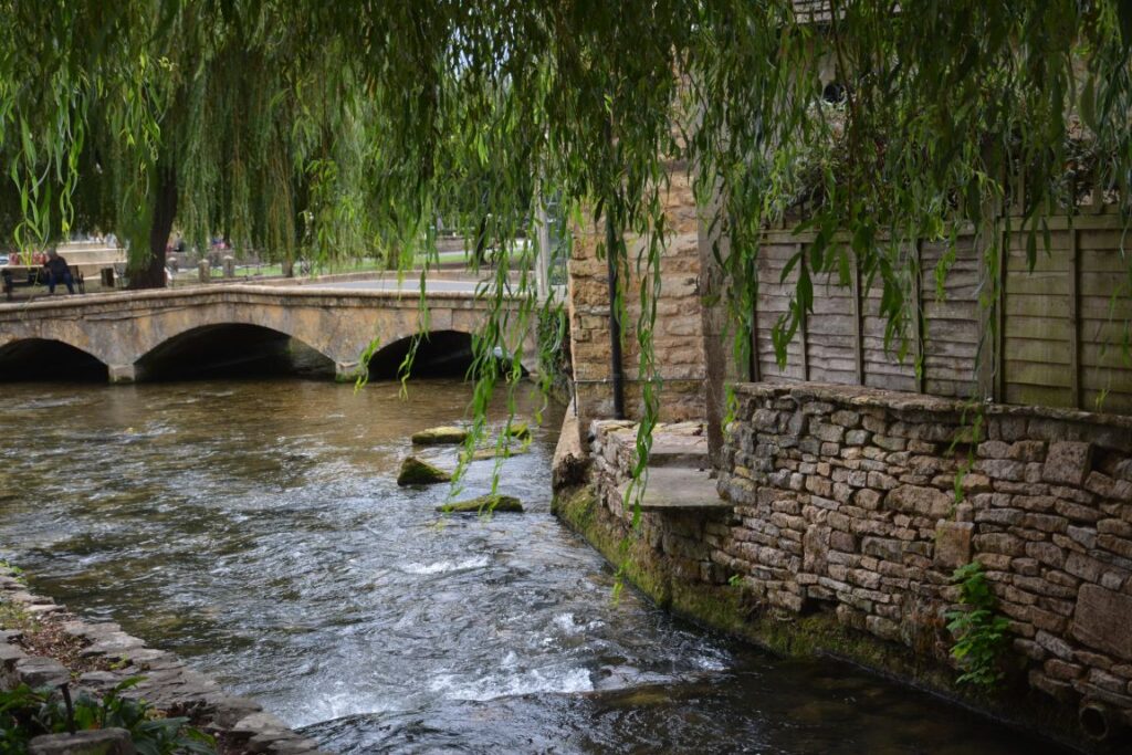 River in Bourton on the water, Cotswold England