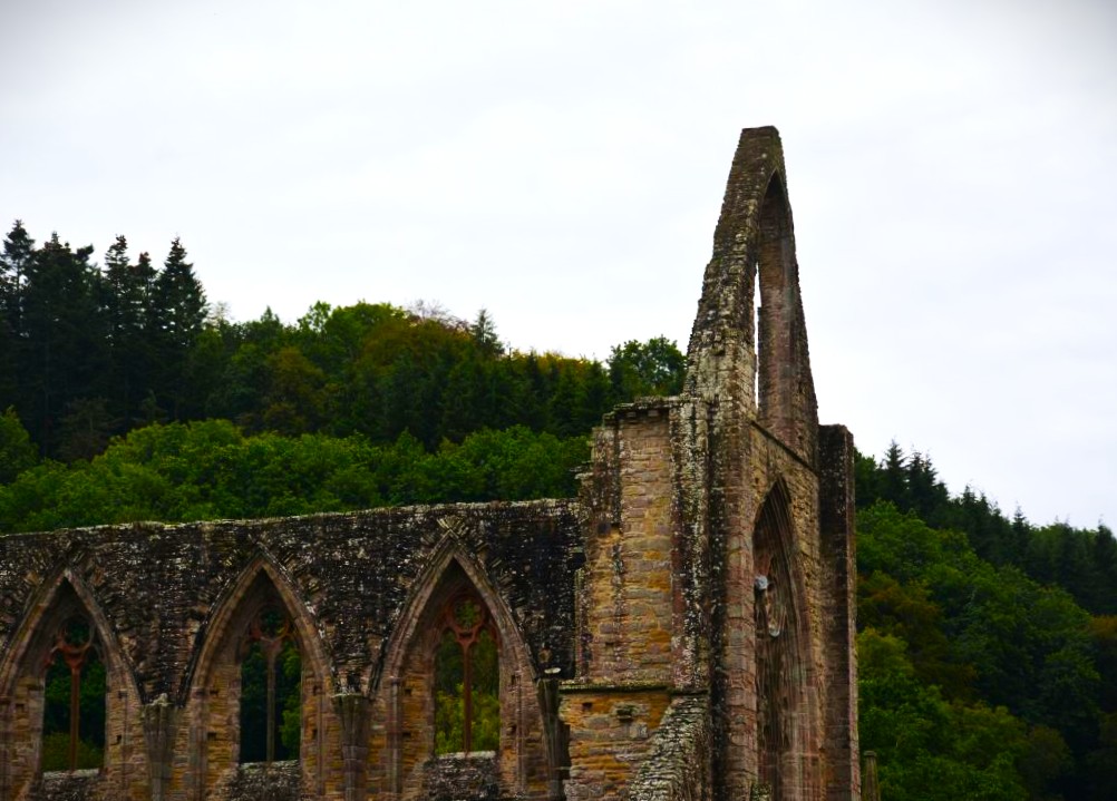 Closer detail of Tindern Abbey, Tindern, Wales